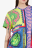 Versace Multicolour Baroque Medusa Print T-Shirt Size M