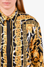 Versace Multicolour Silk Printed Shirt Dress Size 38