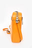 Versace Orange Leather SHW Messenger Bag Mens