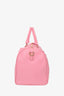 Versace Pink Saffiano Leather Palazzo Medusa Boston Bag with Strap