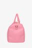 Versace Pink Saffiano Leather Palazzo Medusa Boston Bag with Strap