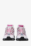 Versace Pink/White Leather 'Trigeca' Sneakers Size 38