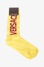 Versace Yellow/Burgundy Socks Size M