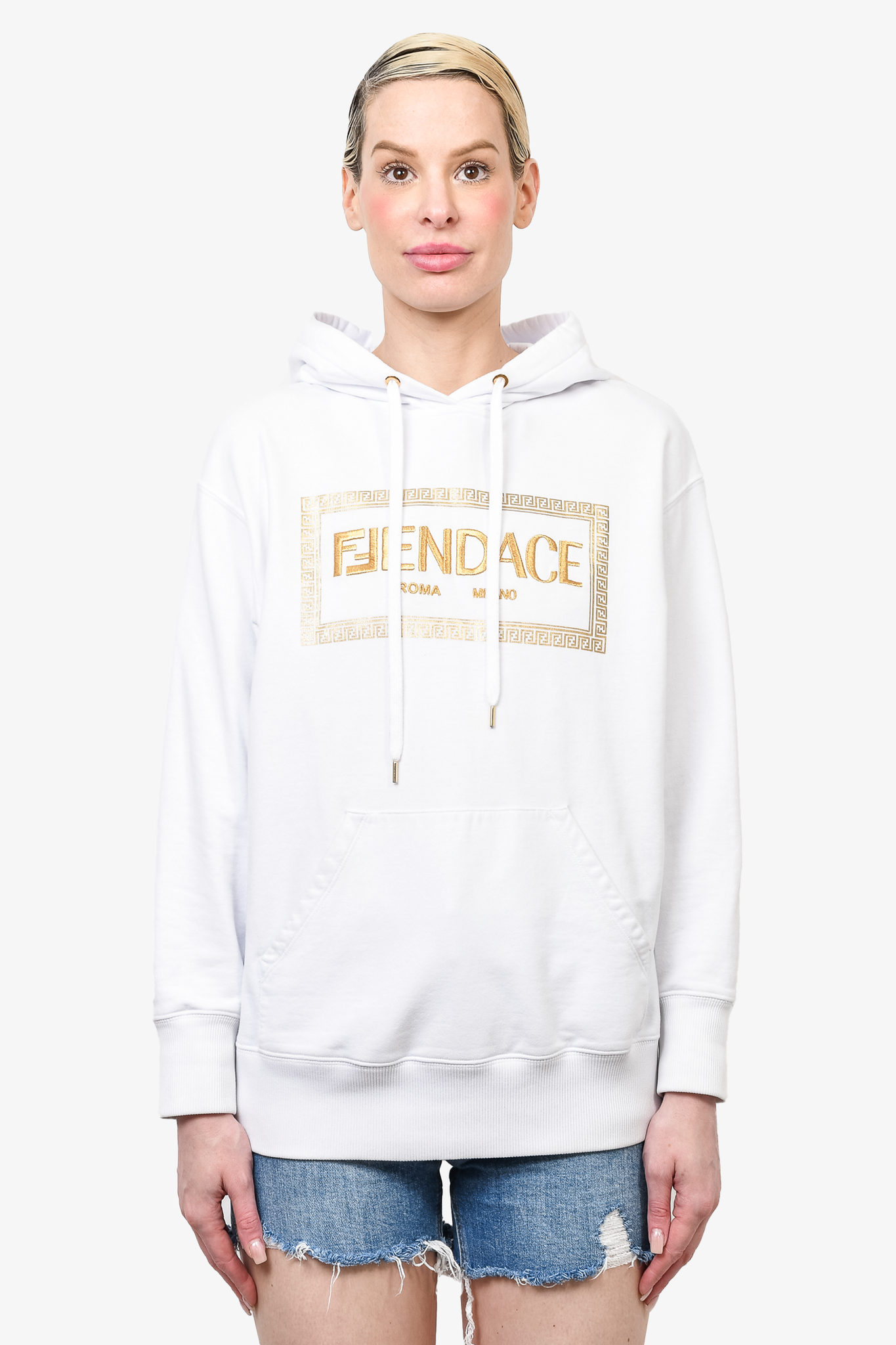 Versace 2025 white hoodie