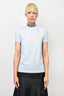 Versus Versace Blue Mock Neck T-Shirt Size XS