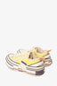 Vessel x Yohji Yamamoto Green Colorblock Pattern Low Top Sneaker Size 37