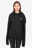 Vetements Black Hooded Sweater with Text Embroidery Size S