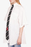 Vetements White Shirt with Tie Size S
