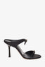 Victoria Beckham Black Satin Jordy Sandals Size 36