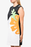 Victoria by Victoria Beckham White/Black Multicoloured Sleeveless Shift Dress Size 6
