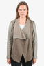 Vince Beige Collared Jacket Size S