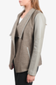 Vince Beige Collared Jacket Size S