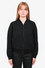 Vince Black Wool Zip Up Sweater Size M