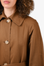 Vince Brown Cotton/Linen Trench Coat Size S