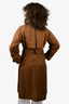 Vince Brown Cotton/Linen Trench Coat Size S