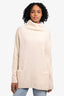 Vince Cream Cashmere Turtleneck Sweater w/ Pockets size XS