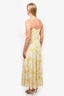 Vince Yellow/White Floral Twist Front Maxi Dress Size XS