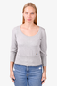 Vivienne Westwood Red Label Grey Cotton 3/4 Sleeve Sweater Size S