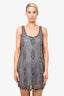 Walter Baker Grey Embellished Tank Dress Size 10