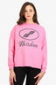 We11done Pink Logo Print T-Shirt Size XS