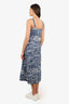 Weekend Max Mara Blue/White Tie-dye Maxi Dress Size 4