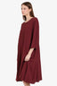 Weekend Max Mara Burgundy Dress Size 50