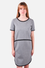 Weekend Max Mara Grey/Black Trim Detailed Dress Estimated Size S
