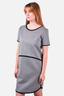 Weekend Max Mara Grey/Black Trim Detailed Dress Estimated Size S