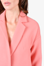 Whistles Pink Wool Single Breasted Coat Size 2 US