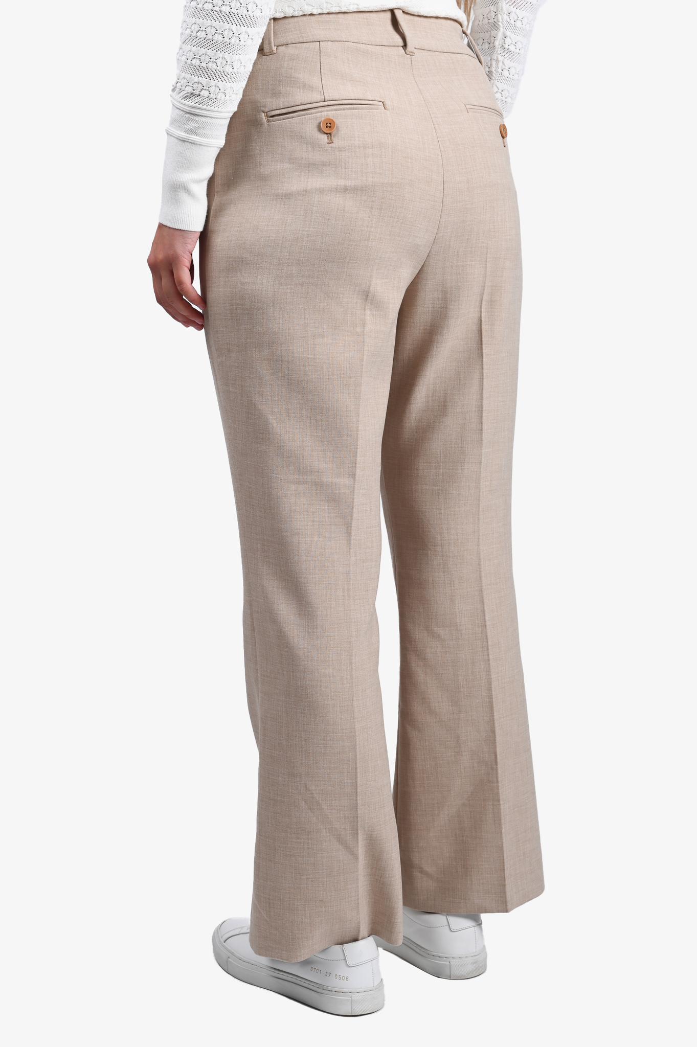 Wilfred Beige 'Vivace' Flared Trousers Size 10