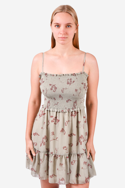 wilfred mini dress Wilfred Green Floral 'Tempest' Sleeveless Mini Dress Size S – Mine & Yours