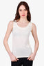 Wolford White Cotton Blend Tank Top Size M