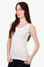 Wolford White Cotton Blend Tank Top Size M