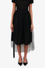 Red Valentino Black Polka-Dot Lace Midi Skirt Size 42