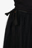 Red Valentino Black Polka-Dot Lace Midi Skirt Size 42