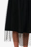 Red Valentino Black Polka-Dot Lace Midi Skirt Size 42