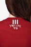 Y-3 Adidas Red Sweater with White Stitching Size S