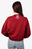 Y-3 Adidas Red Sweater with White Stitching Size S