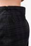 Y-3 Yohji Yamamoto Black/Grey Plaid Skirt Size M