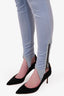 Y Project Blue Denim/Velvet Stirrup Pants Size M
