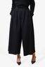 Yohji Yamamoto Black Pleated Wide Leg Trouser Size M