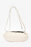 Yuzefi Off White Leather 'Baton' Crossbody With Chain
