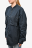 Yves Saint Laurent Black Utility Dress Shirt with Mandarin Collar Size41/16