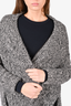 Zadig & Voltaire Grey Alpaca/Wool Hooded Cardigan Size S