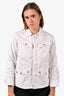 Zadig & Voltaire White Denim Jacket Size S