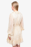 Zimmerman Gold Dotted Shimmer Ruffle Wrap Mini Dress Size 10