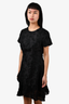 Zimmermann Black Embroidered Mini Dress Size 2