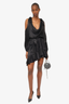 Zimmermann Black Shoulder Cut-Out Mini Dress Size 0