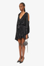 Zimmermann Black Shoulder Cut-Out Mini Dress Size 0