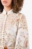 Zimmermann White Linen Crochet Lace Midi Dress Size 1